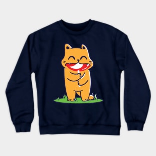 Cat and Big Lollipop Crewneck Sweatshirt